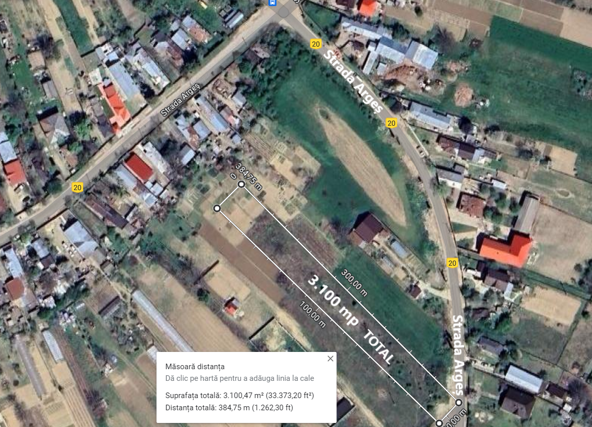 Teren intravilan de vânzare în satul PRUNI, Măgurele